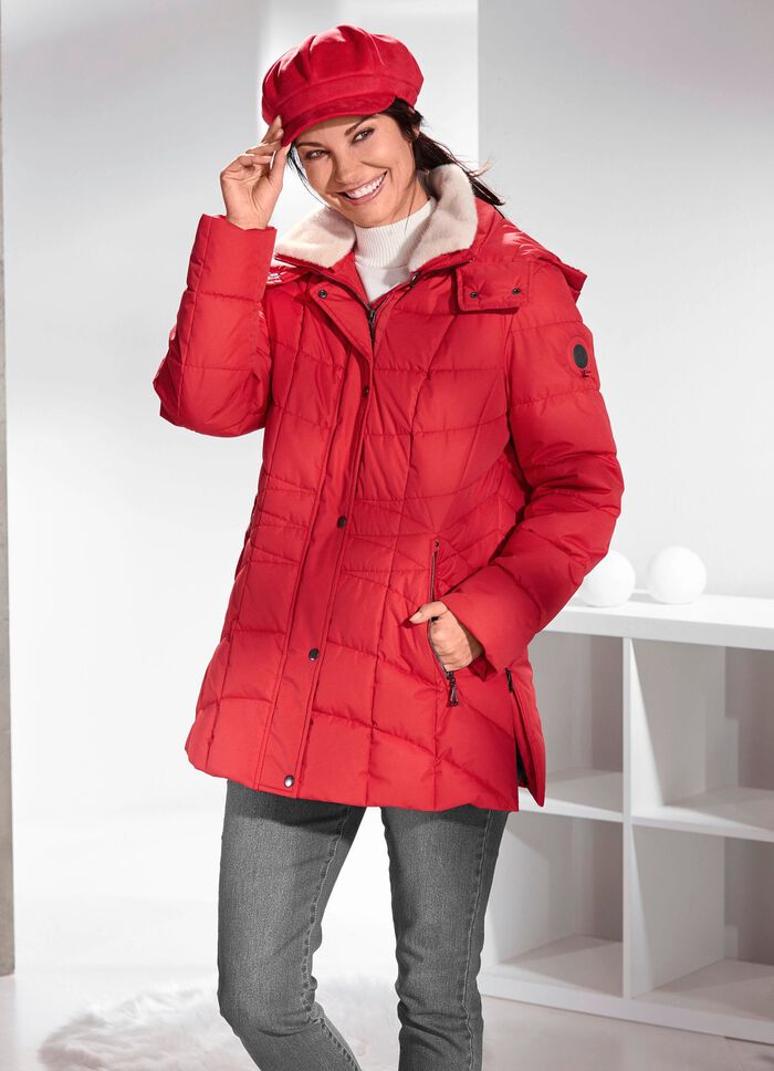 Funktionell jacka med avtagbar fuskp&auml;lskant p&aring; kragen ELDR&Ouml;TT