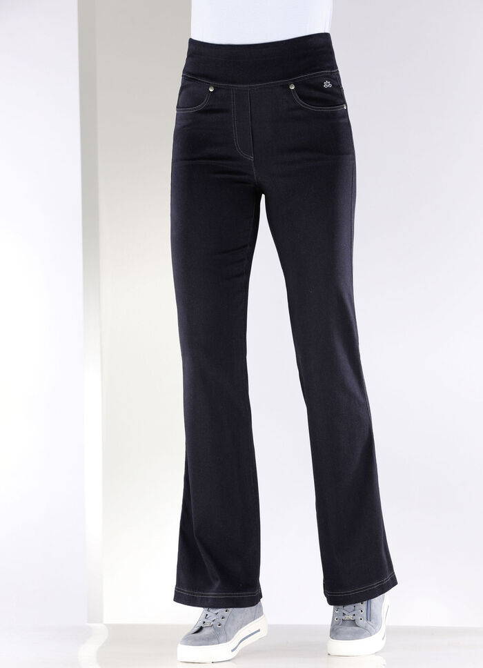 Yogajeans med utsvängda ankelvidder, 