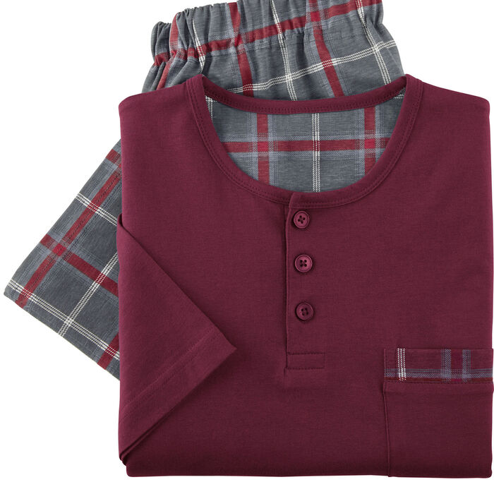 Tvåpack pyjamas med knappar framtill, 