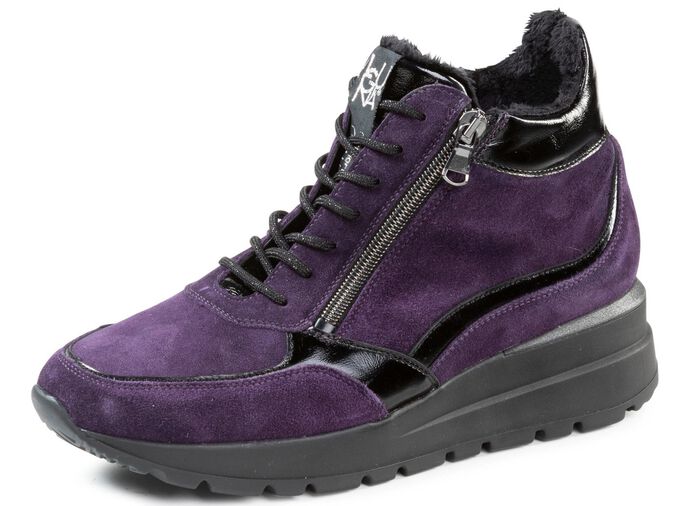 Ranger sn&ouml;rningssko med lackl&auml;der 