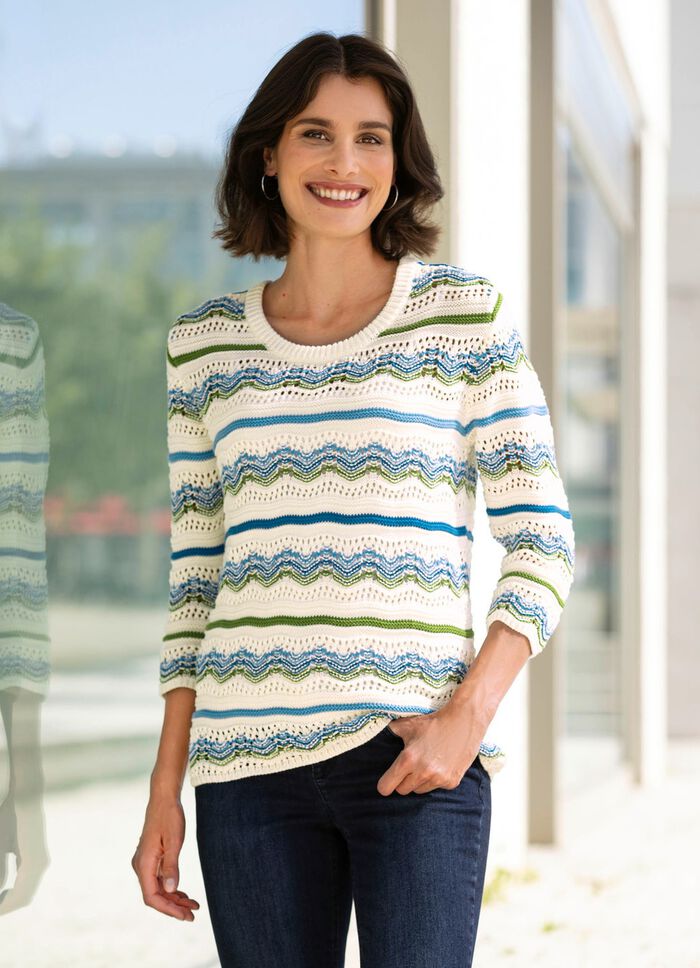 Tr&ouml;ja i randig design 