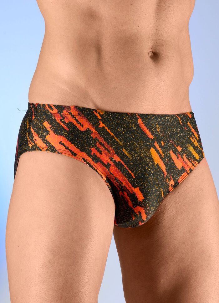 Schwab-trosor med f&auml;rgglatt tryck 