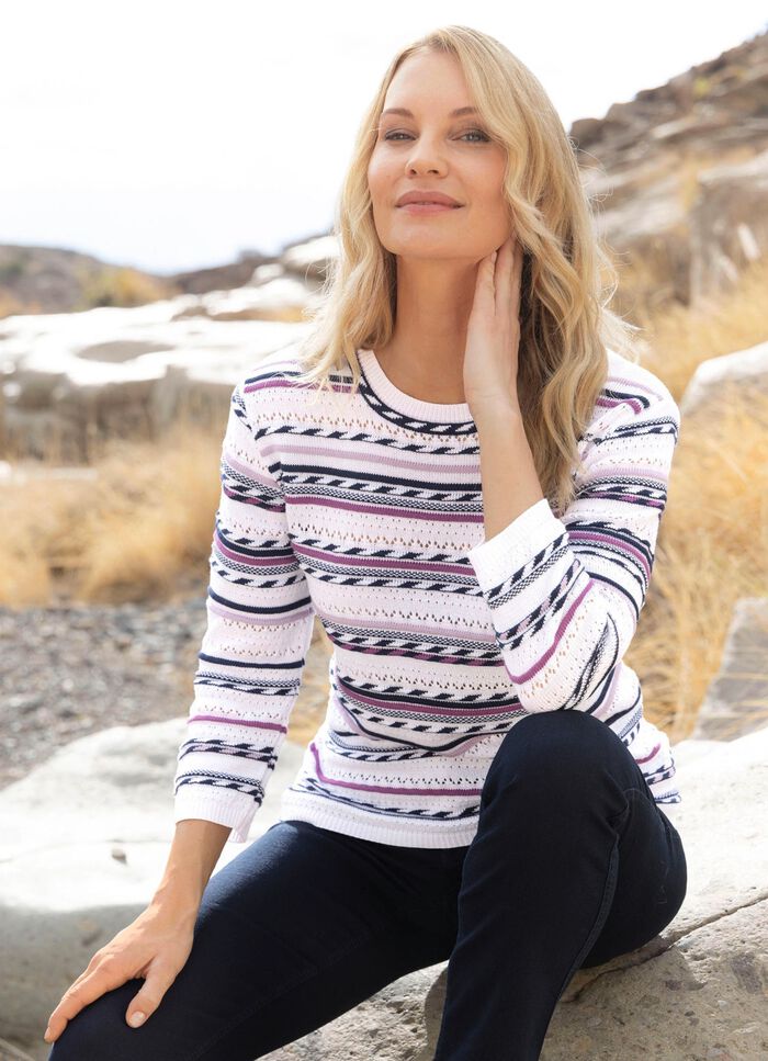 Tr&ouml;ja i randig design 