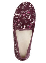 Klassiska damtofflor med resårband BORDEAUX