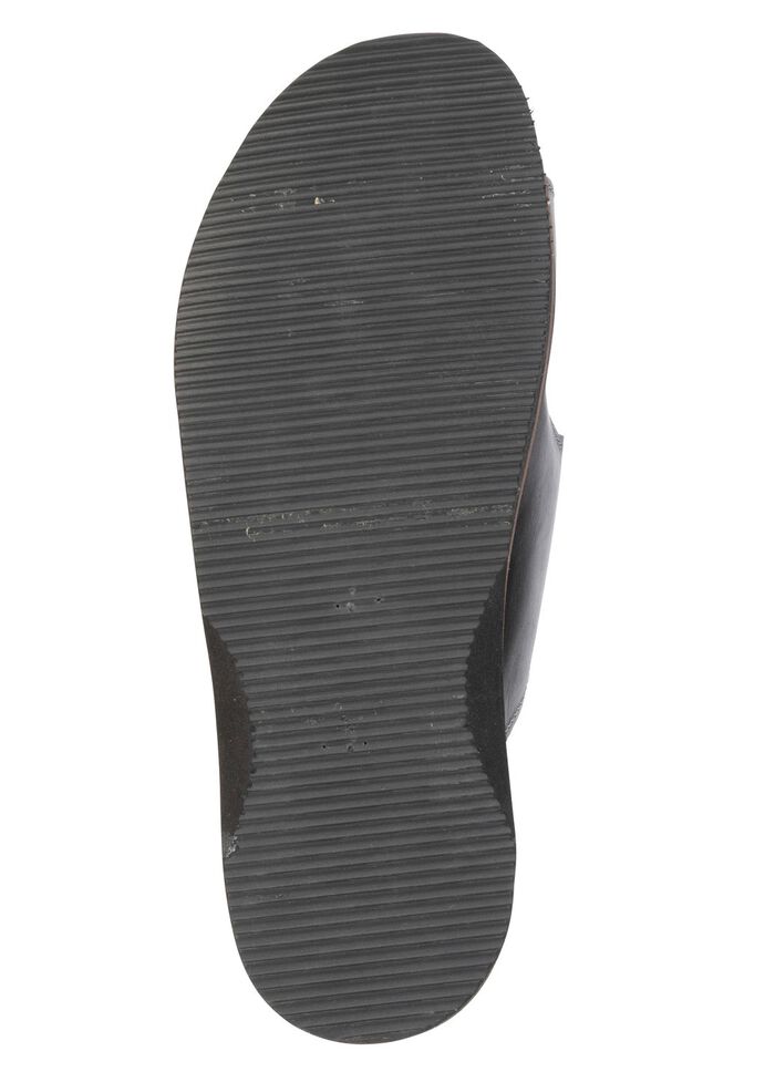 Bekv&auml;ma damslippers, bredd K, med kardborreband SCHWARZ