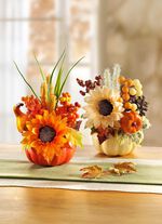 Solrosarrangemang, set om 2 