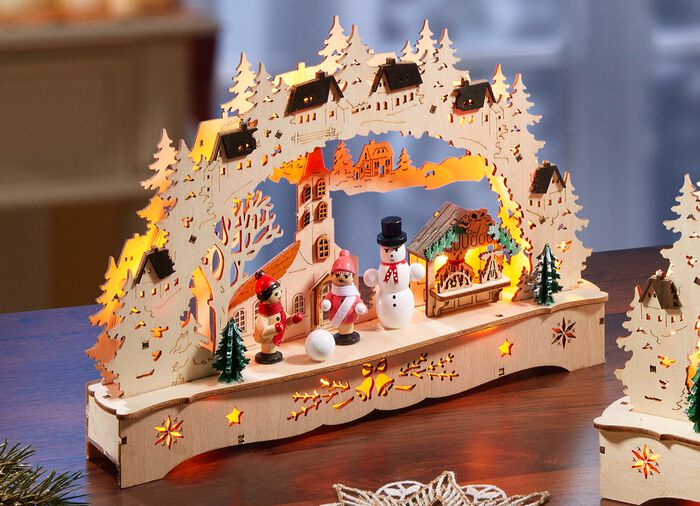 Stor ljusb&aring;ge i tr&auml; NATURBRUN