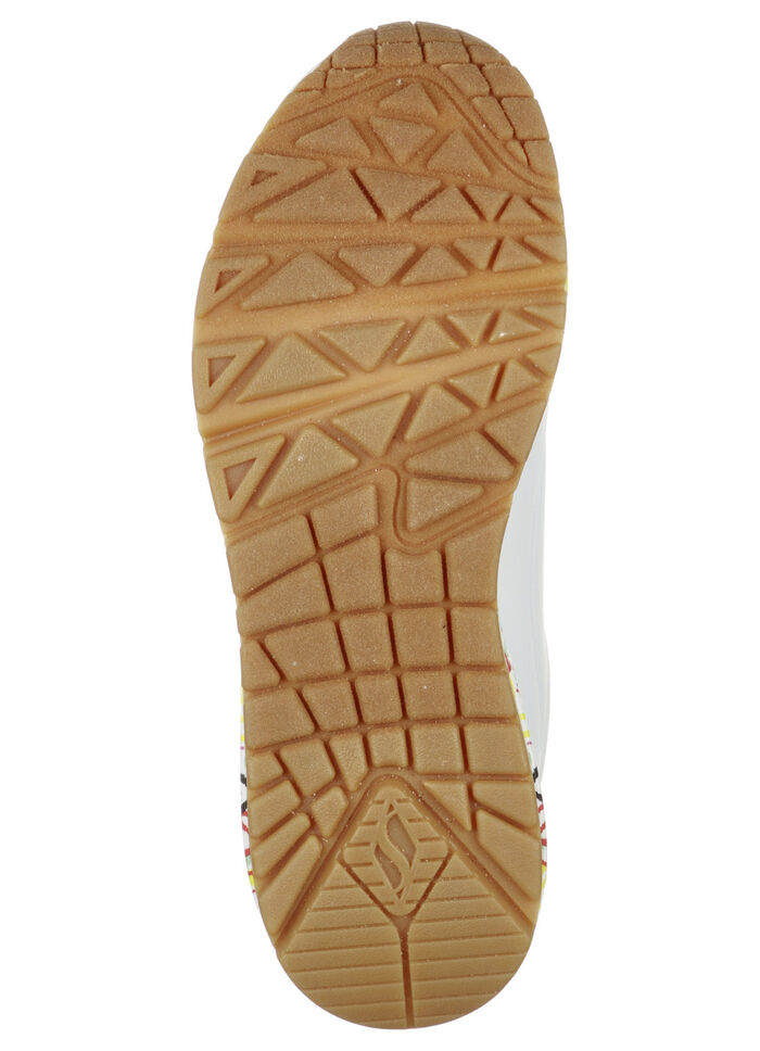 SKECHERS sneakers med snörning delvis tryckta med färgglada hjärtan, 