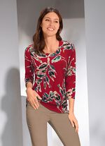 Skjorta med briljant f&auml;rgtryck 