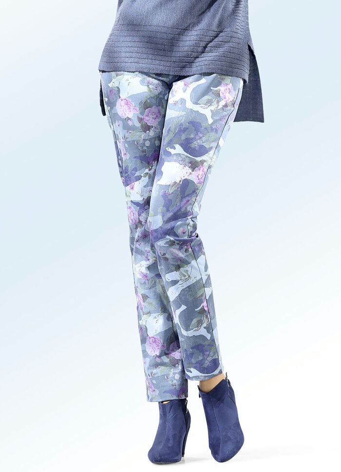 Byxor med trendig design INDIGOBL. LIGHTBL. ORKIDE