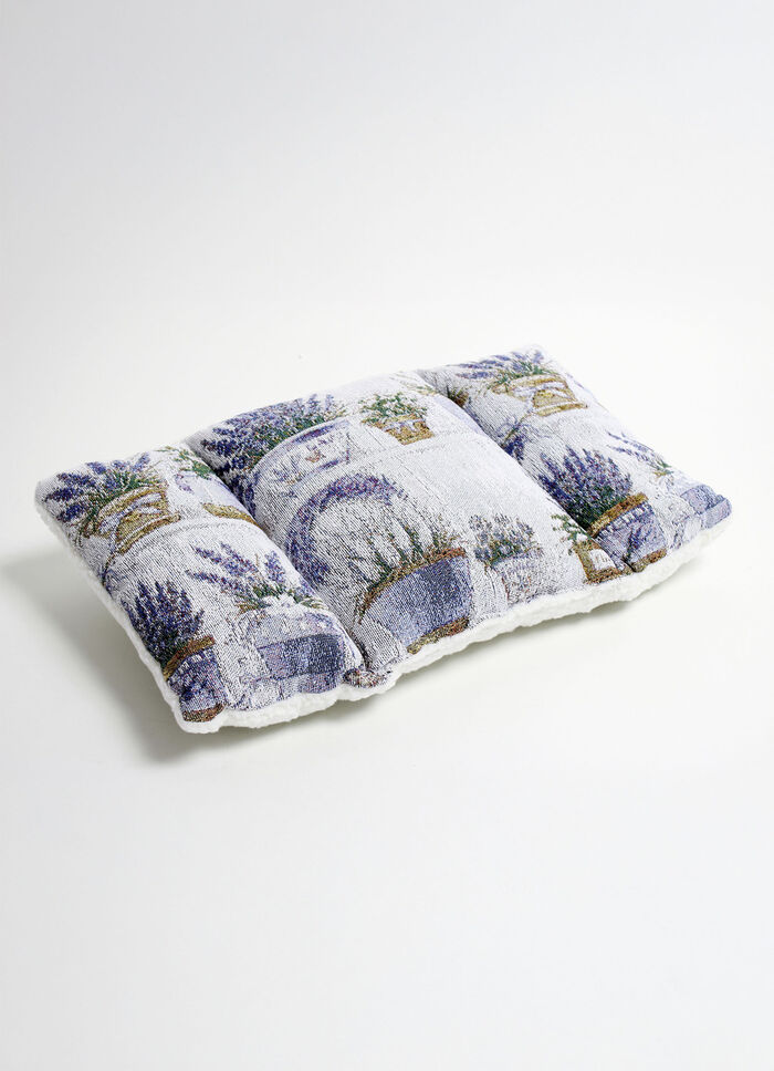 Ryggkudde med lavendelmotiv 
