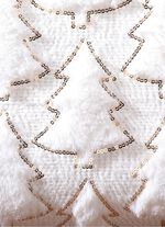 Stickat kuddfodral SEKT-GOLD