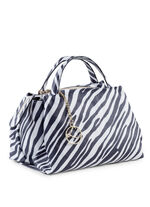 Laurinaväska med zebradesign SCHWARZ-WEISS