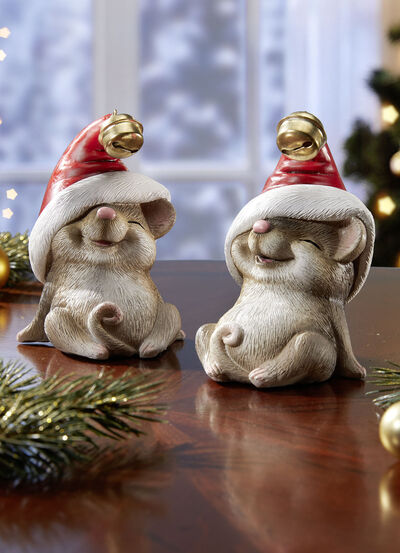 Julmöss, set med 2 st 