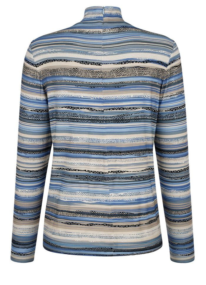 Skjorta med kort dragkedja 