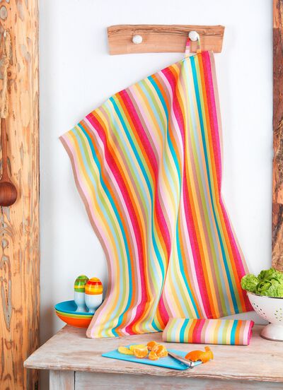 F&auml;rgglada k&ouml;kshanddukar, set om 2 