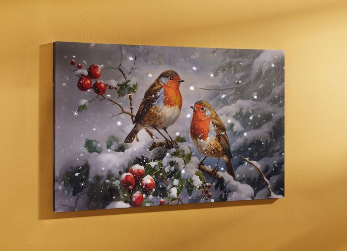 Batteridriven LED canvas bild 