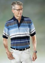 Tenniströja med heltäckande mönster MARINE-BLAU-WEISS