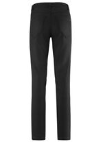 Byxor i trendig l&auml;derlook SVART