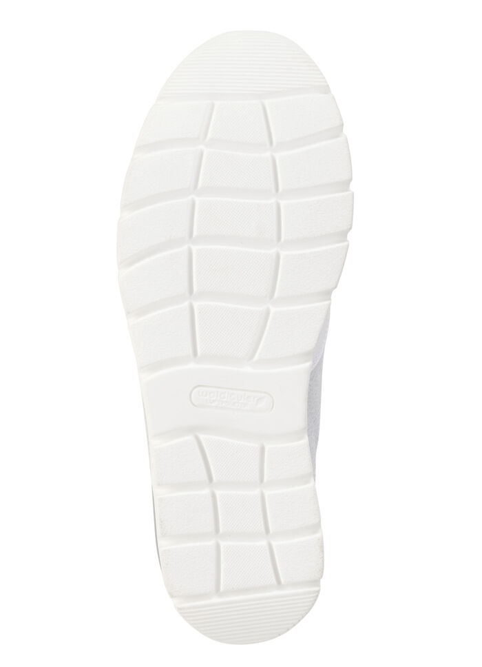 Waldläufer sneakers med snörning och metallic-prägling VIT-IS-GRÅ-LILA