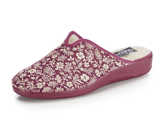 Laurina tofflor med blommiga broderier, 