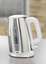 BRAUN PurShine frukostserie tillverkad av h&ouml;gkvalitativt rostfritt st&aring;l VIT-SILVER