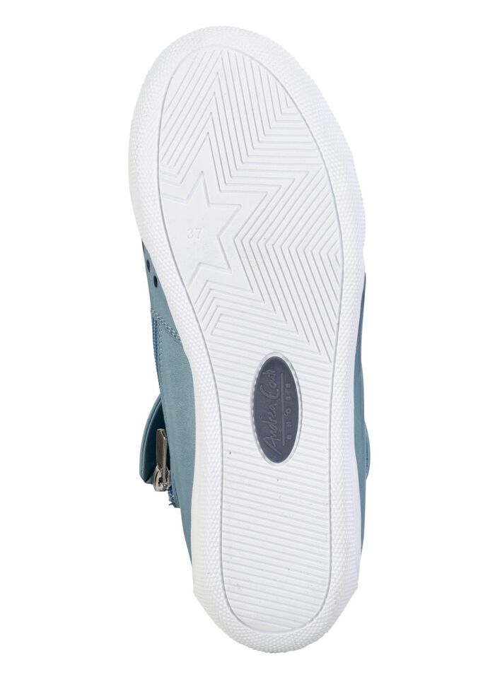 Andrea Conti bootie gjord av luftigt perforerat nappal&auml;der 