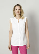 Blus med volanger 