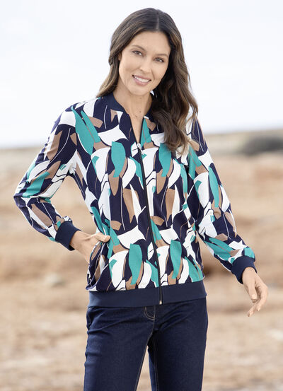 Skjortjacka med hel dragkedja 