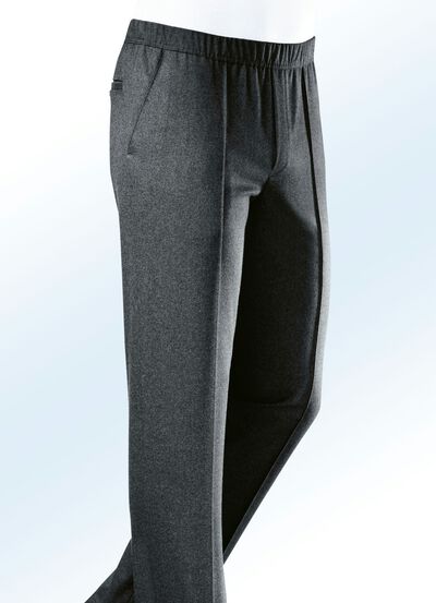 Bekväma byxor från Klaus Modelle med resårlinning i 5 färger, , large