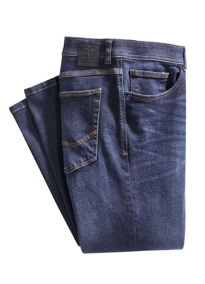 Jeans från "Redpoint" med resår i midjan i 4 färger JEANSBLÅ