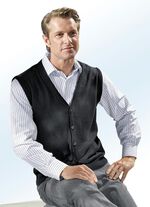 V&auml;st i 3 f&auml;rger med hel knappsl&aring; 