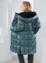 Kort dunjacka med fast huva GRANGR&Ouml;NT