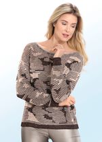 Tr&ouml;ja med all-over m&ouml;nster och glitter 