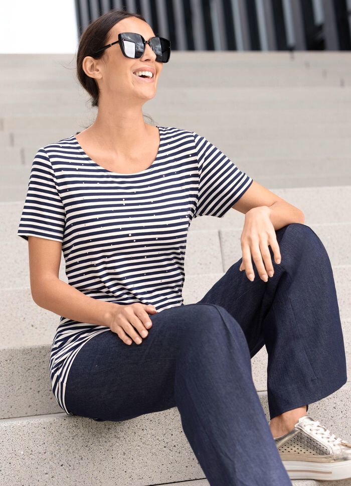 Skjorta med randig design 