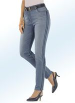 Jeans med trendiga gallonränder BORDEAUX BATIK