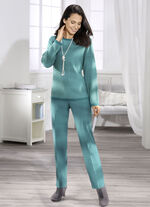 Pullover med finstrukturerad all-over design OPAL MYNTA
