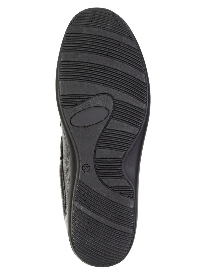 ELENA EDEN, bekv&auml;ma damtofflor, bredd H, med uttagbar fotb&auml;dd SCHWARZ