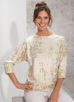 Tr&ouml;ja med elegant guldtryck 