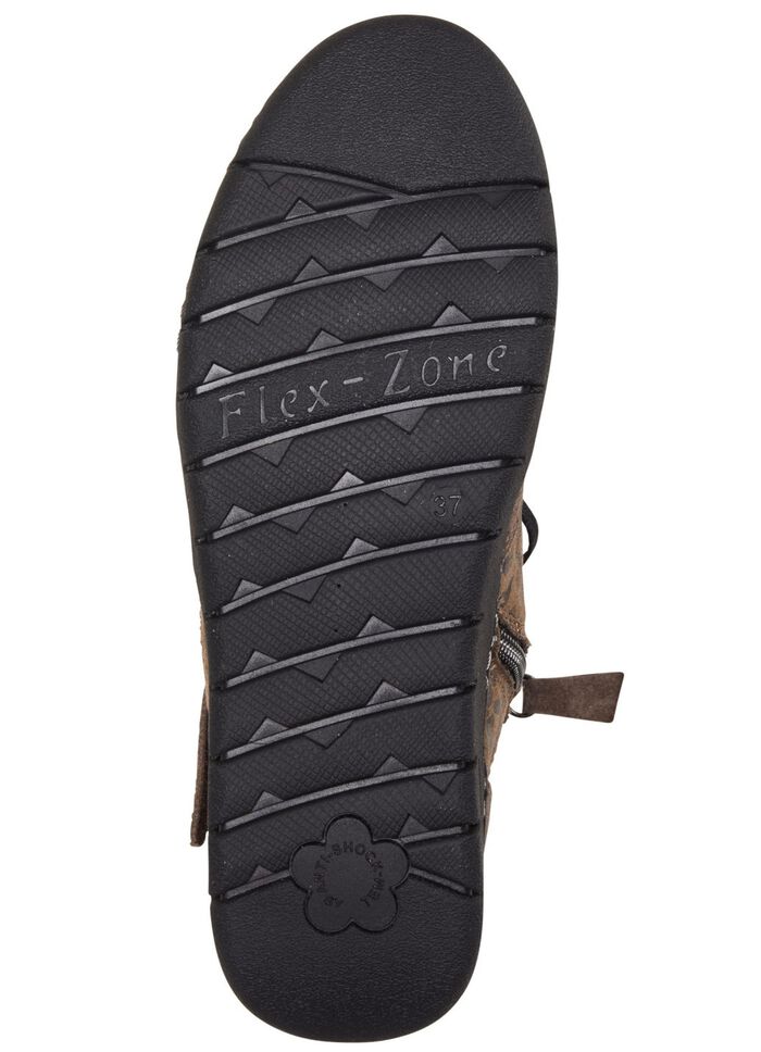 ELENA EDEN skosko med sn&ouml;rning av mocka TAUPE