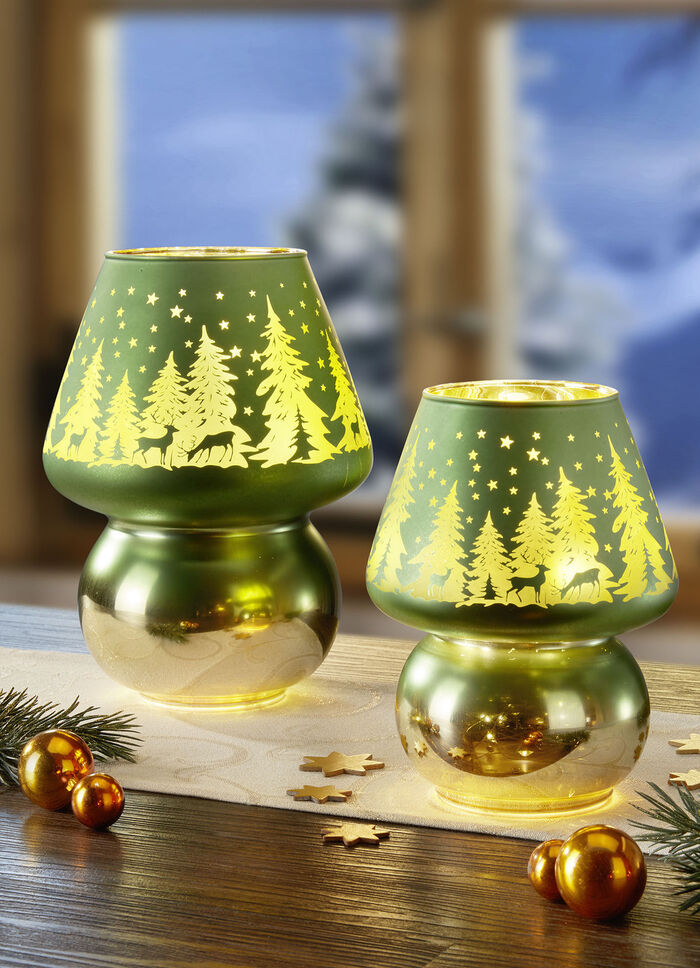 Vacker upplyst LED-lampa, set om 2 