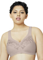 St&ouml;d-bh fr&aring;n Glamorise med broderad spets TAUPE