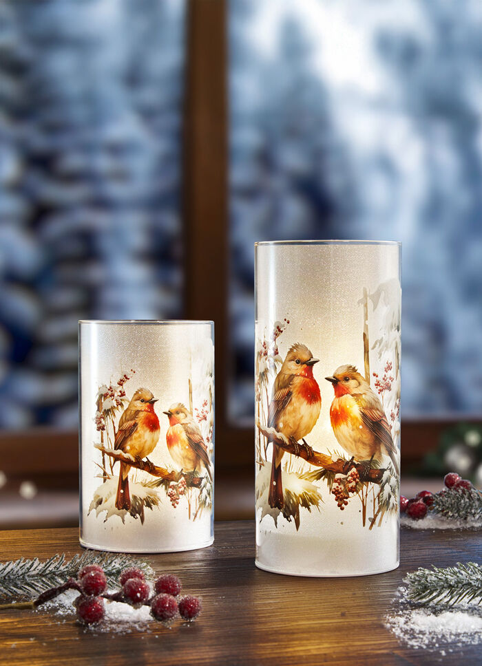 Upplyst lykta, set om 2 