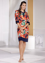 Nattlinne, kortare modell och 3/4-ärmar 