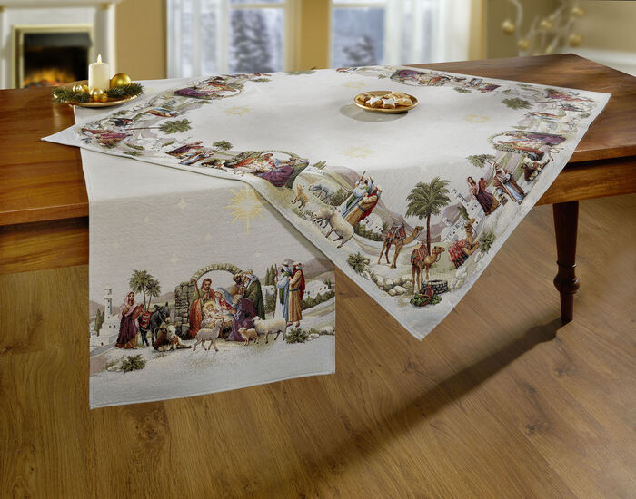 Bords- och rumsdekoration av gobeläng FÄRGRIK