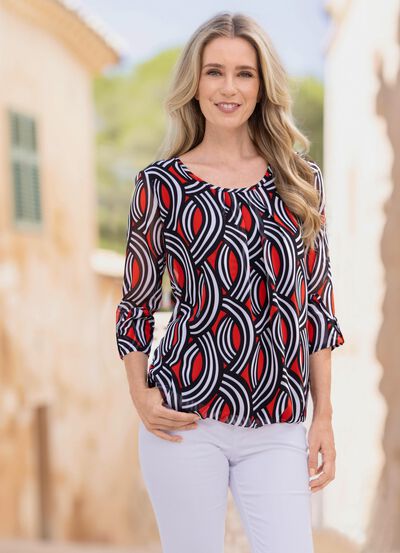 Tunika med en intressant design 