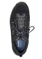 Andningsbara herrst&ouml;vlar, bredd K, med uttagbar fotb&auml;dd SVART-NATTBL&Aring;