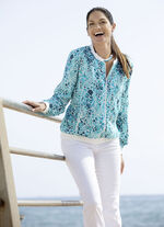 Blusjacka med ribbad stickning 