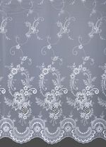 Rullgardin med Plauen-broderi och universalskena 