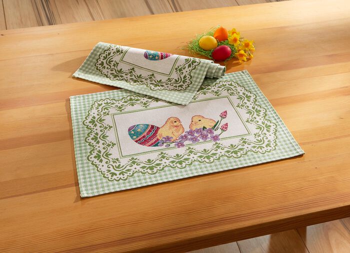 bords- och rumsdekoration med p&aring;skmotiv 